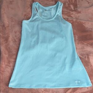 Blue work out tank top